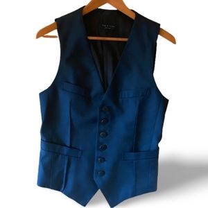 RAG & BONE Men's Navy Blue Wool Vest. SIZE 36